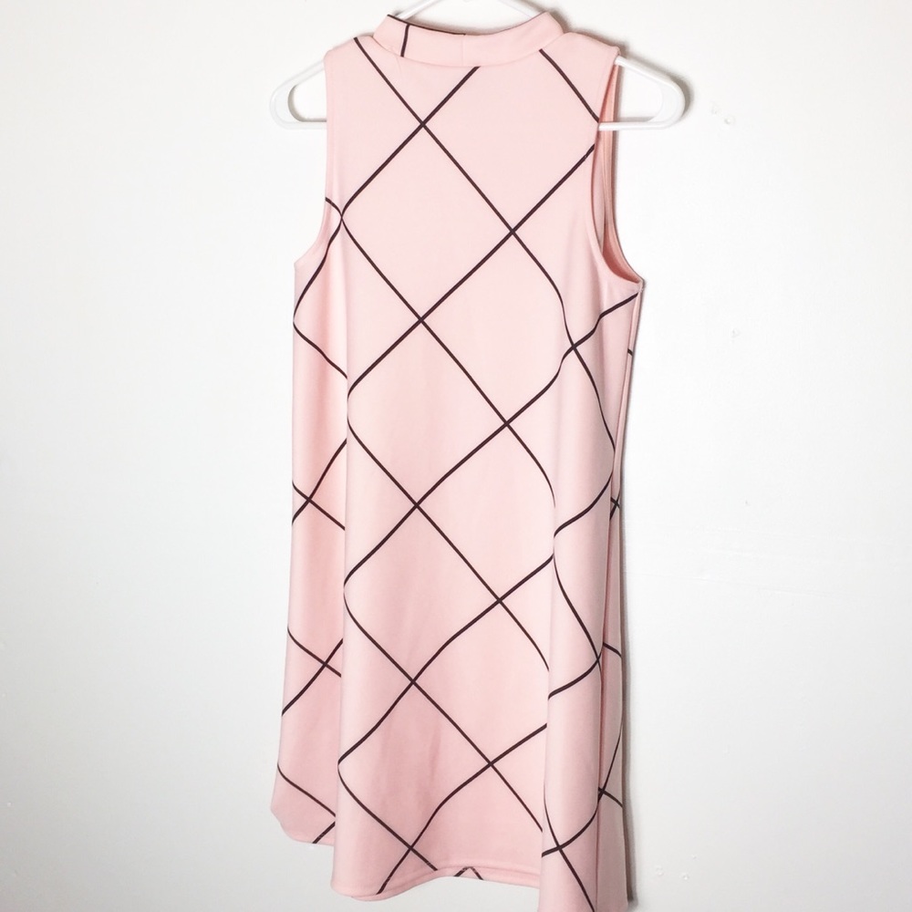 Tiana B. Pink Black Sleeveless Mini Dress C3 - Picture 2 of 7
